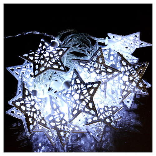 Light cable 20 led stars ice white internal use 1