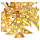 Weihnachtslichter 20 goldenfarbig Leds Tannenbaum Form s2