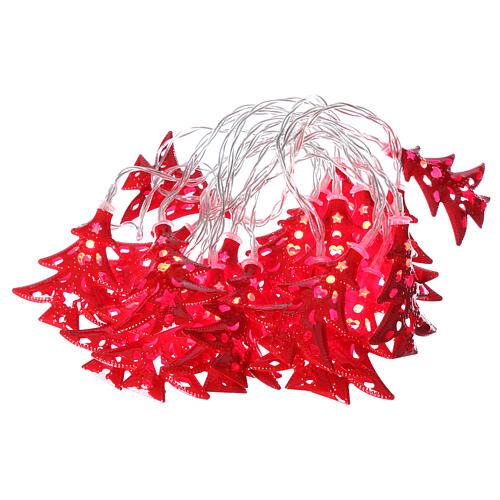 Weihnachtslichter 20 roten Leds Tannenbaum Form 3