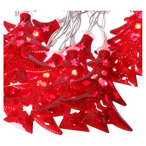 Weihnachtslichter 20 roten Leds Tannenbaum Form 4