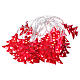 Weihnachtslichter 20 roten Leds Tannenbaum Form s3