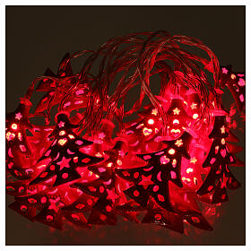 Luci di Natale: Catena 20 led alberi luce rosso uso interno