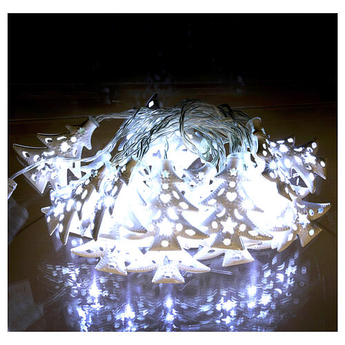 Light cable 20 leds ice white with trees internal use 1