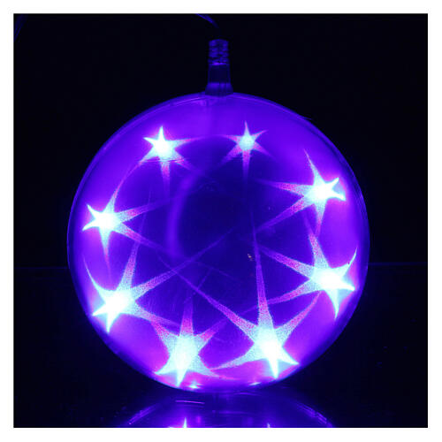 Christmas sphere light 48 leds 15 cm diameter multicoloured 3