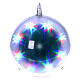 Luz navideña esfera 48 led diam. 15 cm multicolor s4