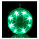 Luce natalizia sfera 48 led diam. 15 cm multicolor s1