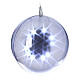 Sphère lumineuse jeux lumière 48 led diam. 20 cm pour intérieur s2