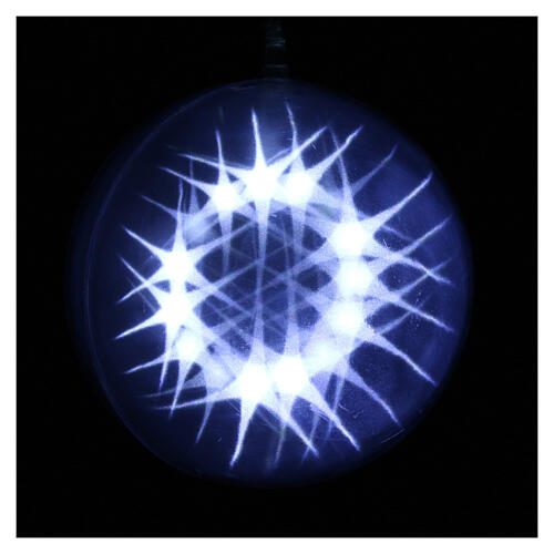 Illuminated sphere with light games 48 leds diam. 20 cm internal use 1