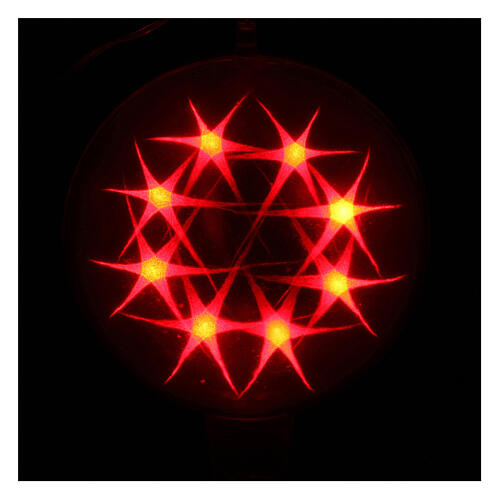 Luz navideña esfera 48 led coloreados diam. 20 cm uso interno 2