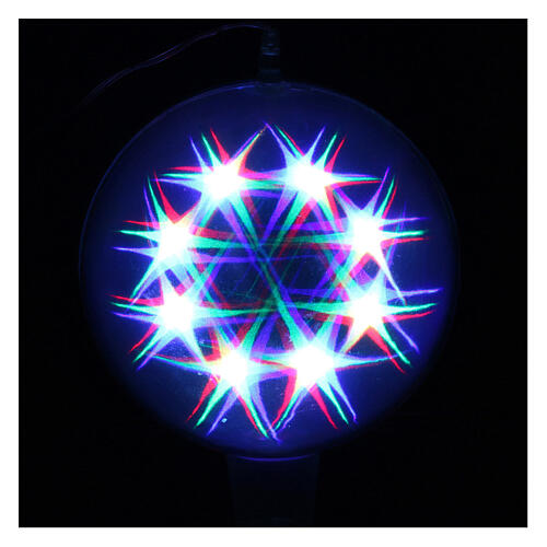 Luz navideña esfera 48 led coloreados diam. 20 cm uso interno 5
