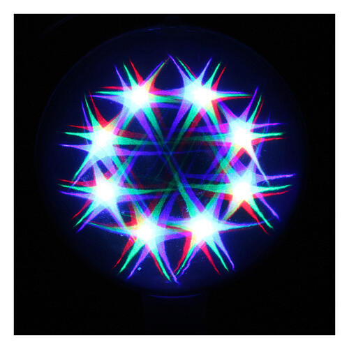 Luce natalizia sfera 48 led colorati diam. 20 cm uso interno 1