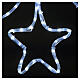 Christmas light garland with stars 576 ice white leds internal external use s7
