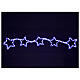 Christmas light with stars 240 white and blue leds internal and external use s1
