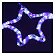Christmas light with stars 240 white and blue leds internal and external use s2