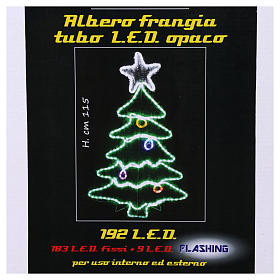 Albero Di Natale A Led Per Esterno.Luce Albero Di Natale 192 Led Interno Esterno Vendita Online Su Holyart