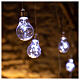 Lichter Vorhang 10 Glühbirne mit 60 Minileds kaltweiss s1