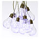 Illuminated light curtain 10 light bulbs 60 Nanoleds ice white internal and external use s5