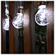 Illuminated light curtain 10 light bulbs 60 Nanoleds ice white internal and external use s2