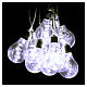 Illuminated light curtain 10 light bulbs 60 Nanoleds ice white internal and external use s6