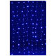 Rideau lumineux 200 led fusion glace bleu s1