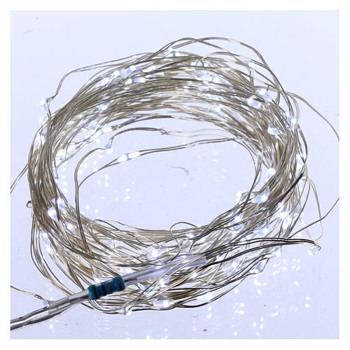 Christmas lights 100 nano leds ice white bare wire internal use 2