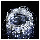 Christmas lights 100 nano leds ice white bare wire internal use s1