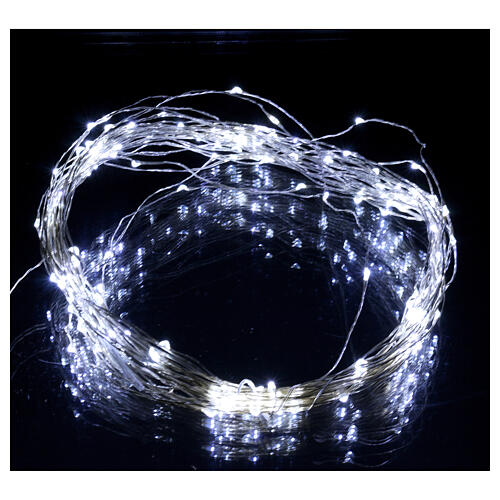 Świąteczne oświetlenie z 180 nano LED w kolorze lodowej bieli, do użytku wewnętrznego 1