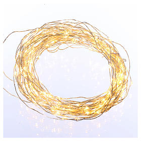 Luci di Natale: Filo luminoso 180 nano led bianco caldo solo uso interno