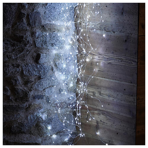 Illuminated light waterfall 720 nano leds ice white internal use 2