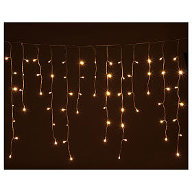 Świąteczne oświetlenie typu „stalaktyty” z 180 diodami LED w ciepłym kolorze białym