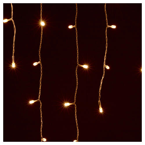 Świąteczne oświetlenie typu „stalaktyty” z 180 diodami LED w ciepłym kolorze białym 2