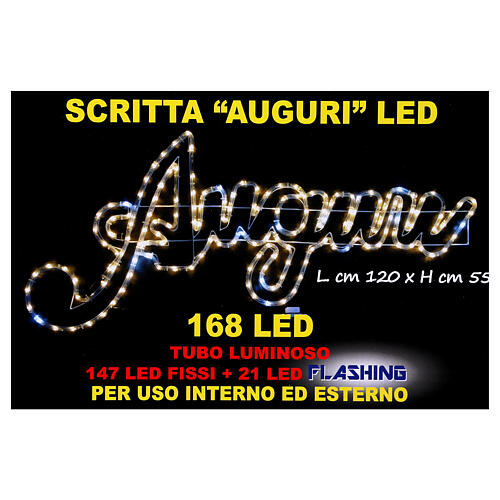 Weihnachtslichter Alles Gute 168 LED Eis Innen- und Außengebrauch 6