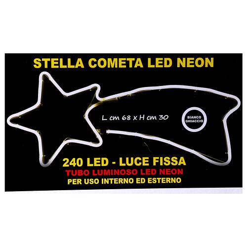 Luz Cometa 240 led Hielo tubo led neón 8