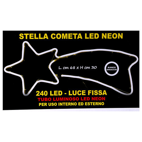 Luce Cometa 240 led Ghiaccio tubo led neon 8