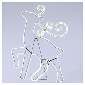 Guirlandes lumineuses de Noël: Décoration lumineuse renne 180 led glace tube néon intérieur extérieur Guirlandes lumineuses de Noël: Décoration lumineuse renne 180 led glace tube néon intérieur extérieur