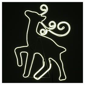 Guirlandes lumineuses de Noël: Décoration lumineuse renne 180 led glace tube néon intérieur extérieur Guirlandes lumineuses de Noël: Décoration lumineuse renne 180 led glace tube néon intérieur extérieur