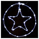 Bright Christmas star 24 micro LEDS cold white internal use with batteries s2