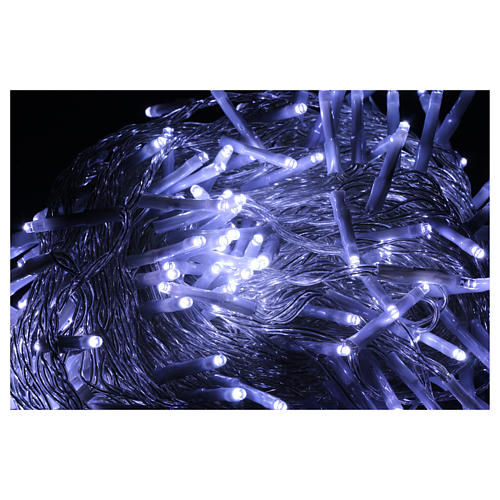 Guirlande lumineuse de Noël 240 LED blanc froid mémoire et minuteur EXTÉRIEUR piles 3