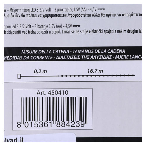 Guirlande lumineuse de Noël 240 LED blanc froid mémoire et minuteur EXTÉRIEUR piles 6