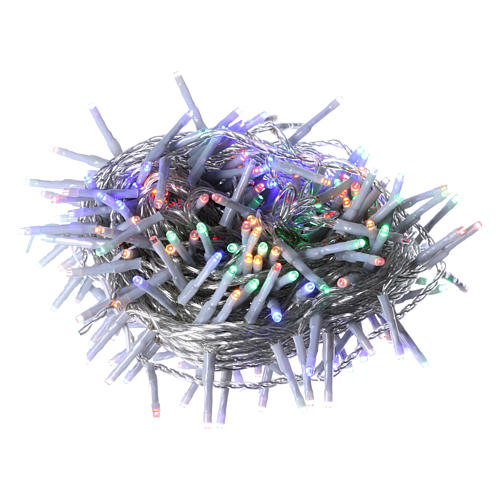 Pisca pisca de Natal 240 Leds multicolores memória e temporizador EXTERIOR pilhas 1