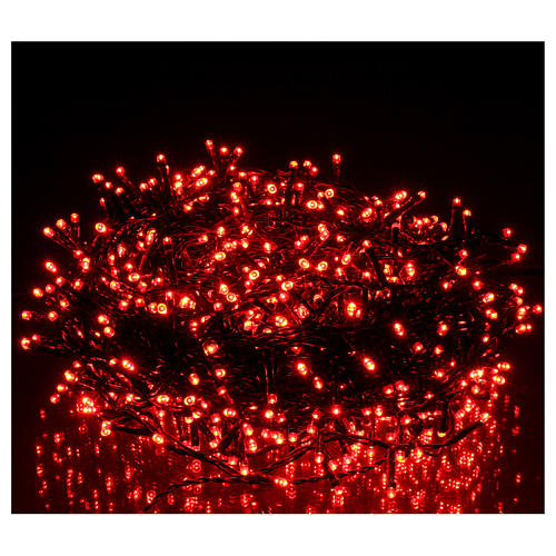 Cadena luces Navideñas 750 LED roja programable EXTERIOR INTERIOR corriente 2