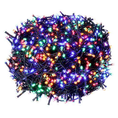 Éclairage Noël 1500 LED multicolores programmables EXTÉRIEUR INTÉRIEUR courant 1