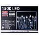Christmas cable 1500 LEDs cold white programmable EXTERNAL USE electric power s5