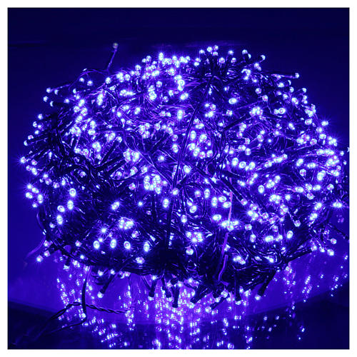 Weihnachtslichter 1500 LEDS blau programmierbar AUßEN INNEN mit Netzanschluß 2