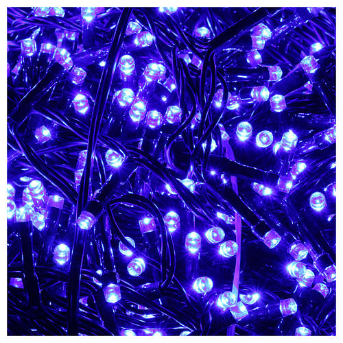 Pisca-pisca de Natal 1500 Lâmpadas LED cor Azul Interior/Exterior Programável 3