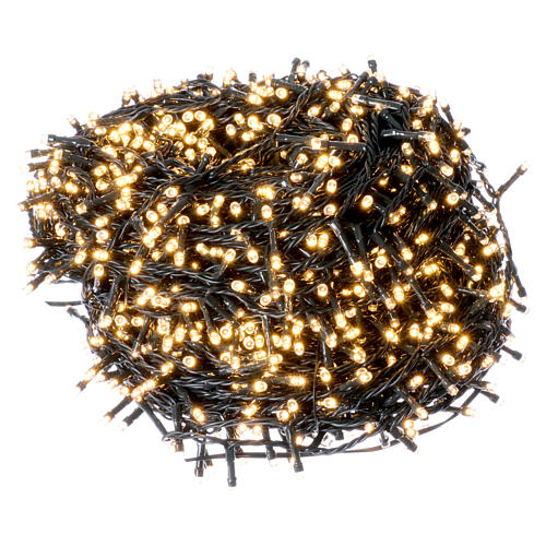 Christmas lights 1500 LEDS warm white programmable external and internal use electric power 1