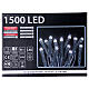 Christmas lights 1500 LEDS warm white programmable external and internal use electric power s5