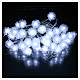 Christmas lights snow flake 40 LEDS cold white programmable with electric power s2