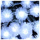 Christmas lights snow flake 40 LEDS cold white programmable with electric power s3