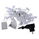 Christmas lights snow flake 40 LEDS cold white programmable with electric power s4